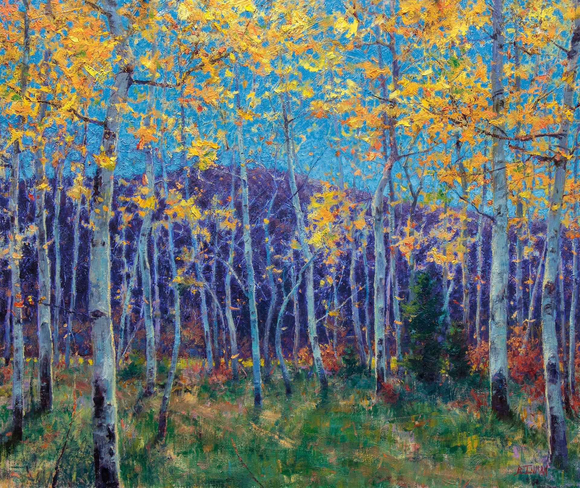 Una foresta per sognatori - Painting di Bill Inman