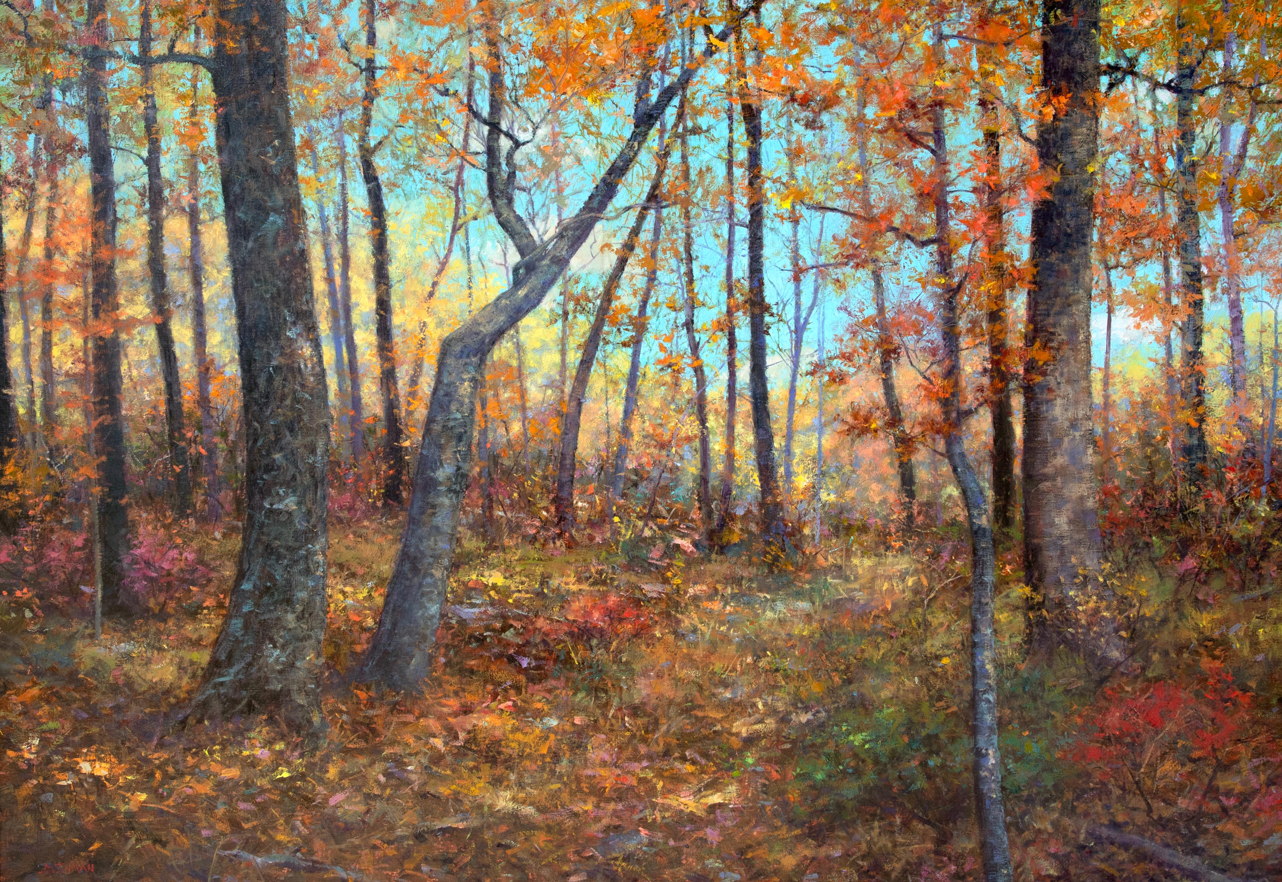 Rustling Leaves and Quiet Dreams - Painting by Bill Inman