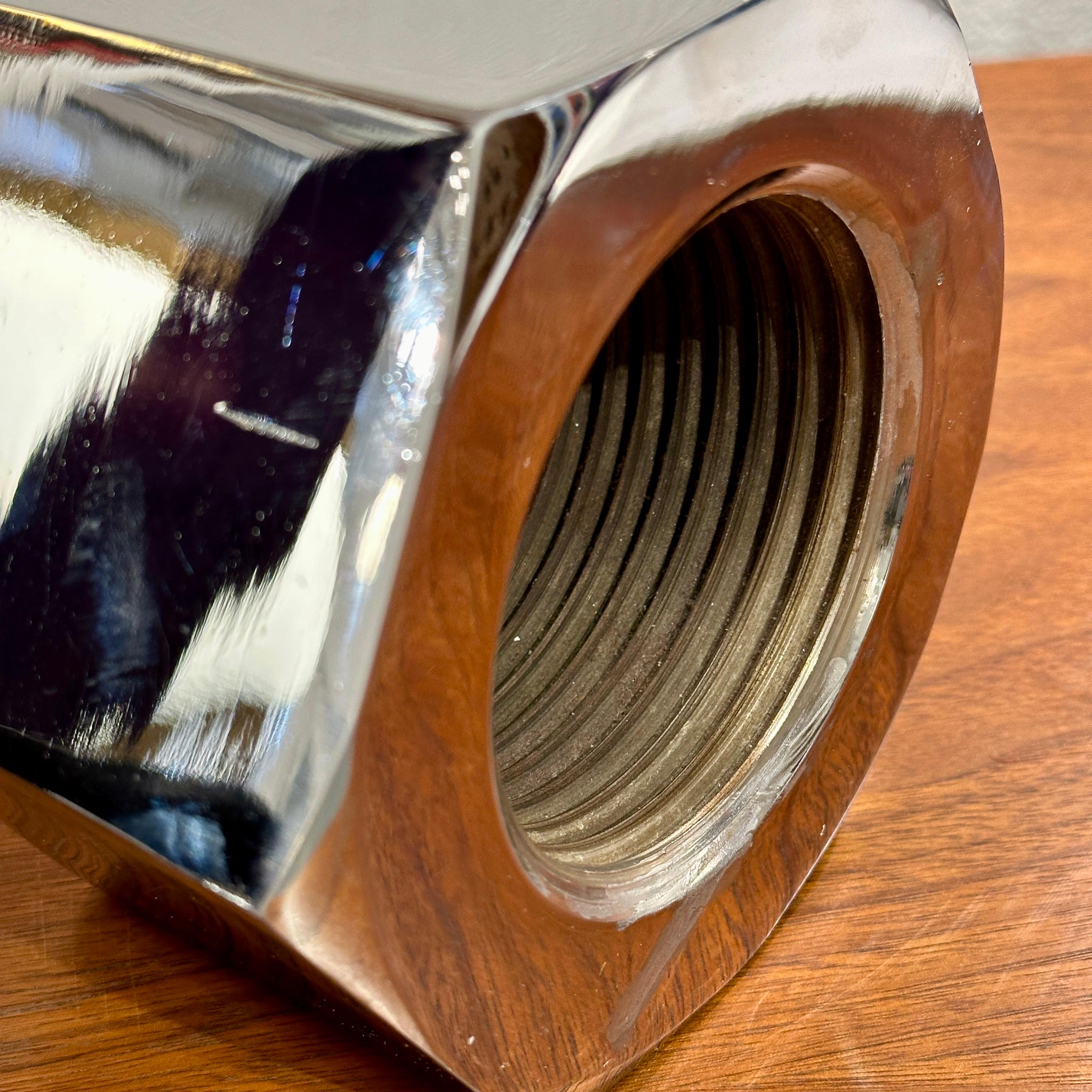 Bill + Jackie Curry for Design Line Giant Nut Bookends in Polished Chrome Finish 1