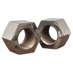 Bill + Jackie Curry for Design Line Giant Nut Bookends in Polished Chrome Finish