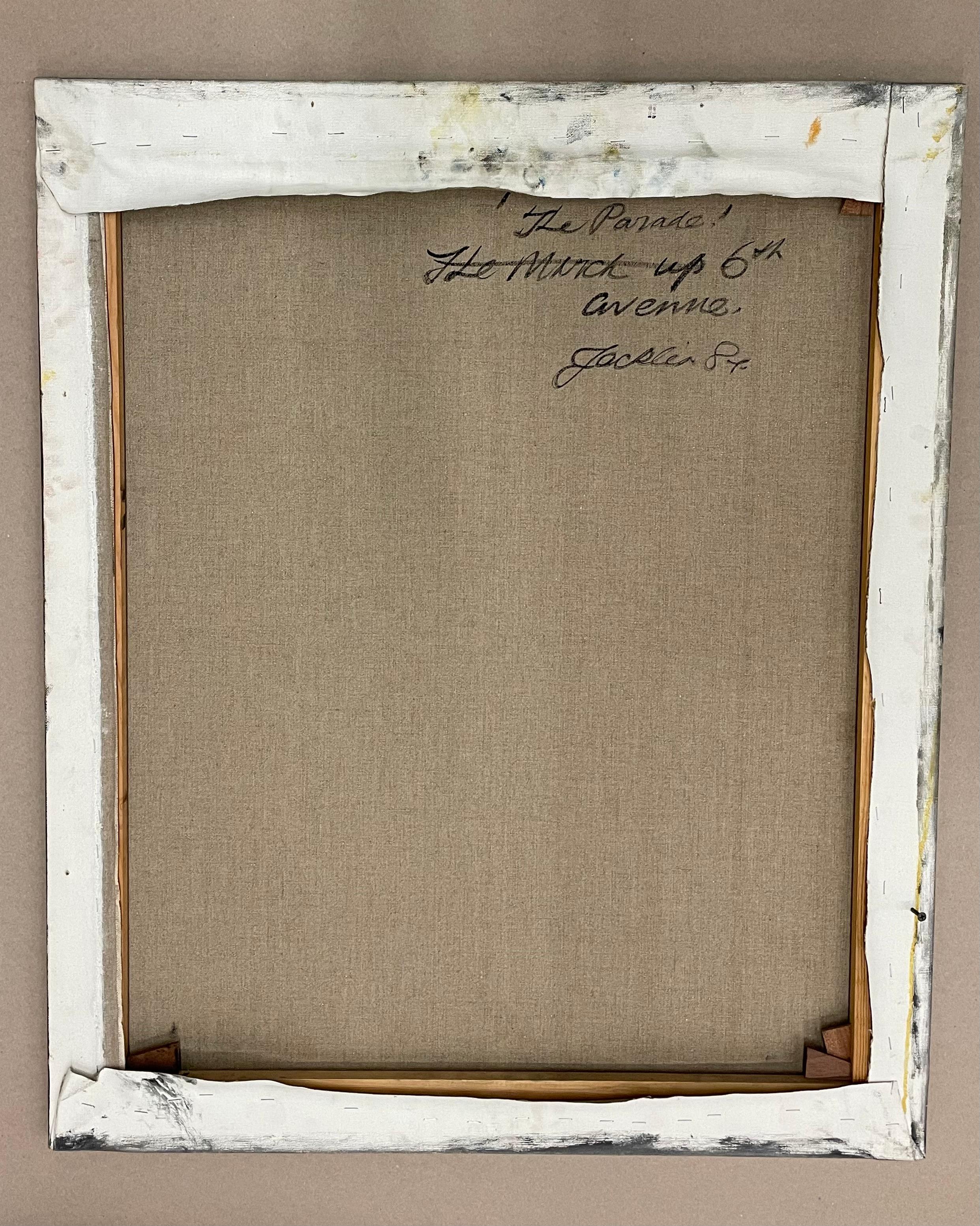 The Parade The March up 6th Avenue. - Impressionist Painting by Bill Jacklin