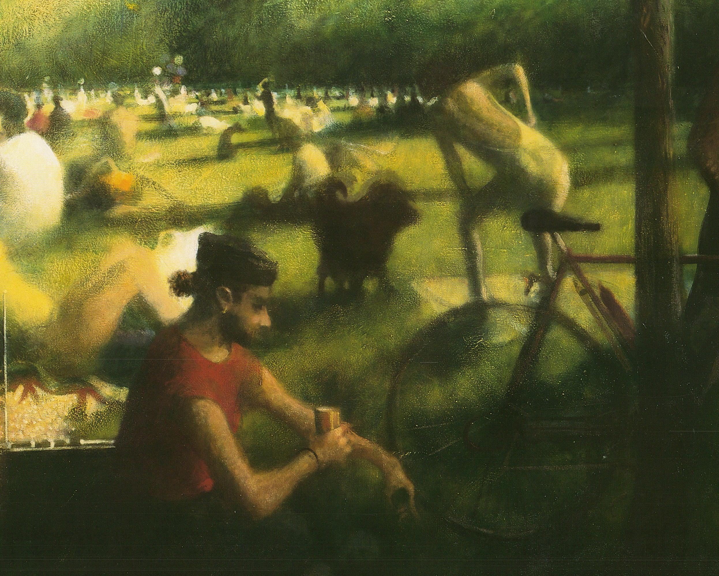 Bill Jacklin 'Pradera de ovejas III' 1990- Litografía offset en venta 2