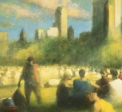 Jacklin Sheep Meadow III Central Park New York Vintage