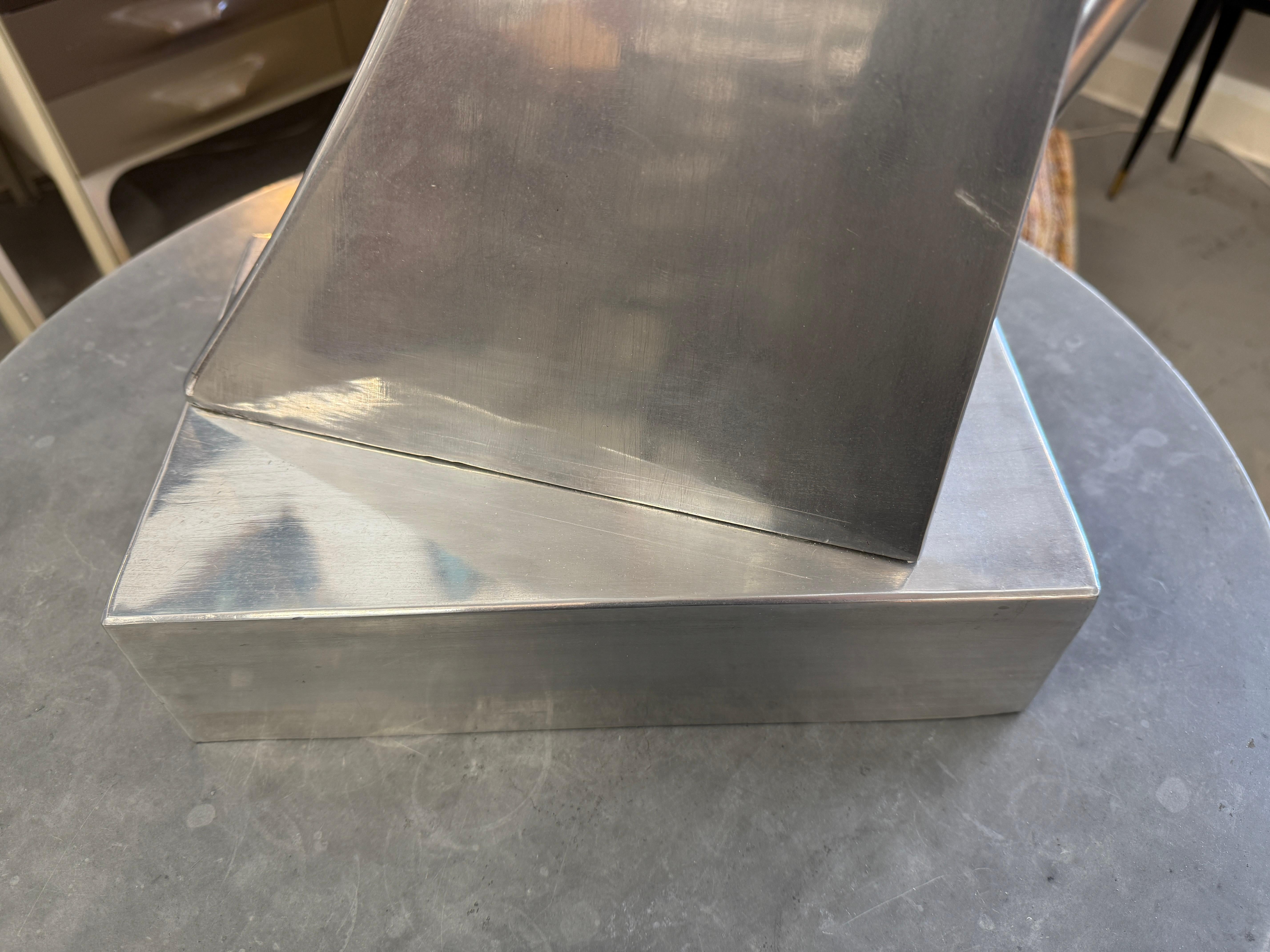 American Bill Keating 1975 Aluminum Abstract Sculpture For Sale