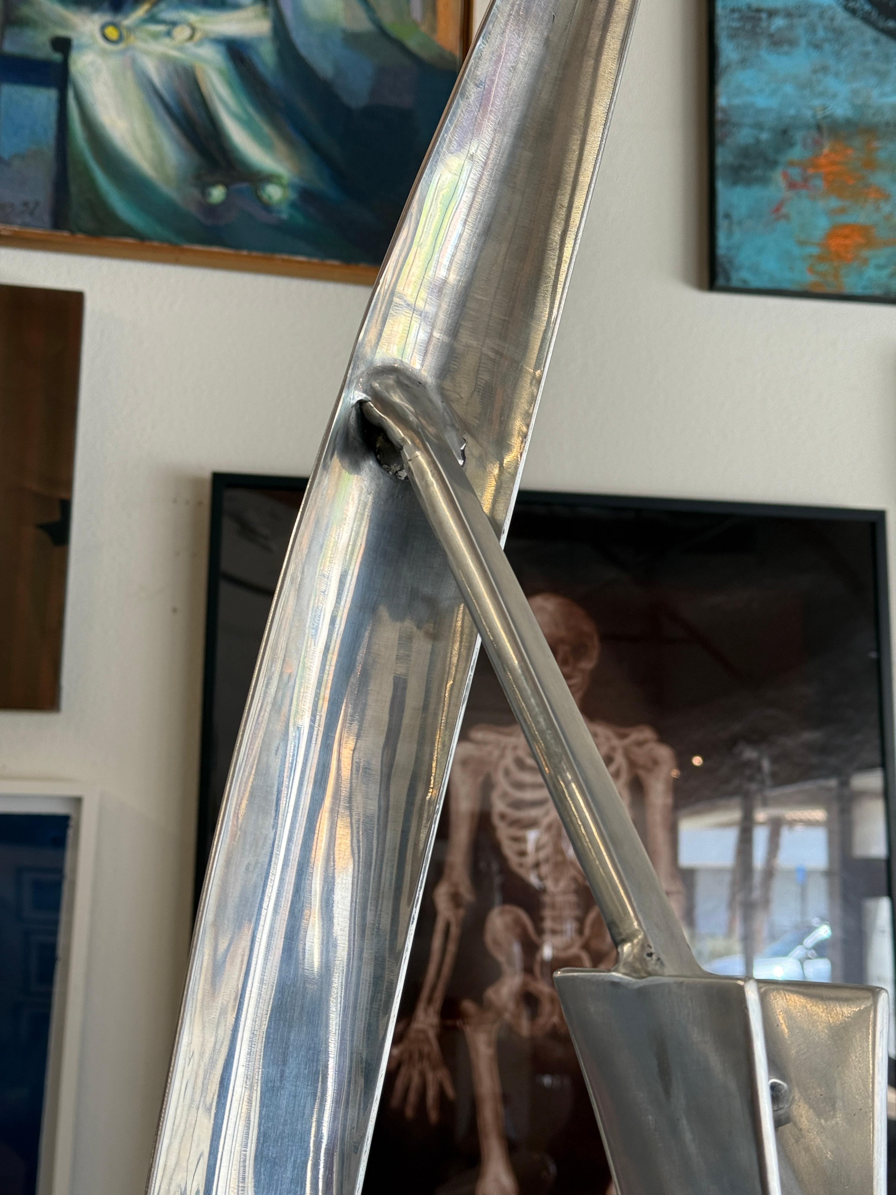 Bill Keating 1975 Aluminum Abstract Sculpture For Sale 1