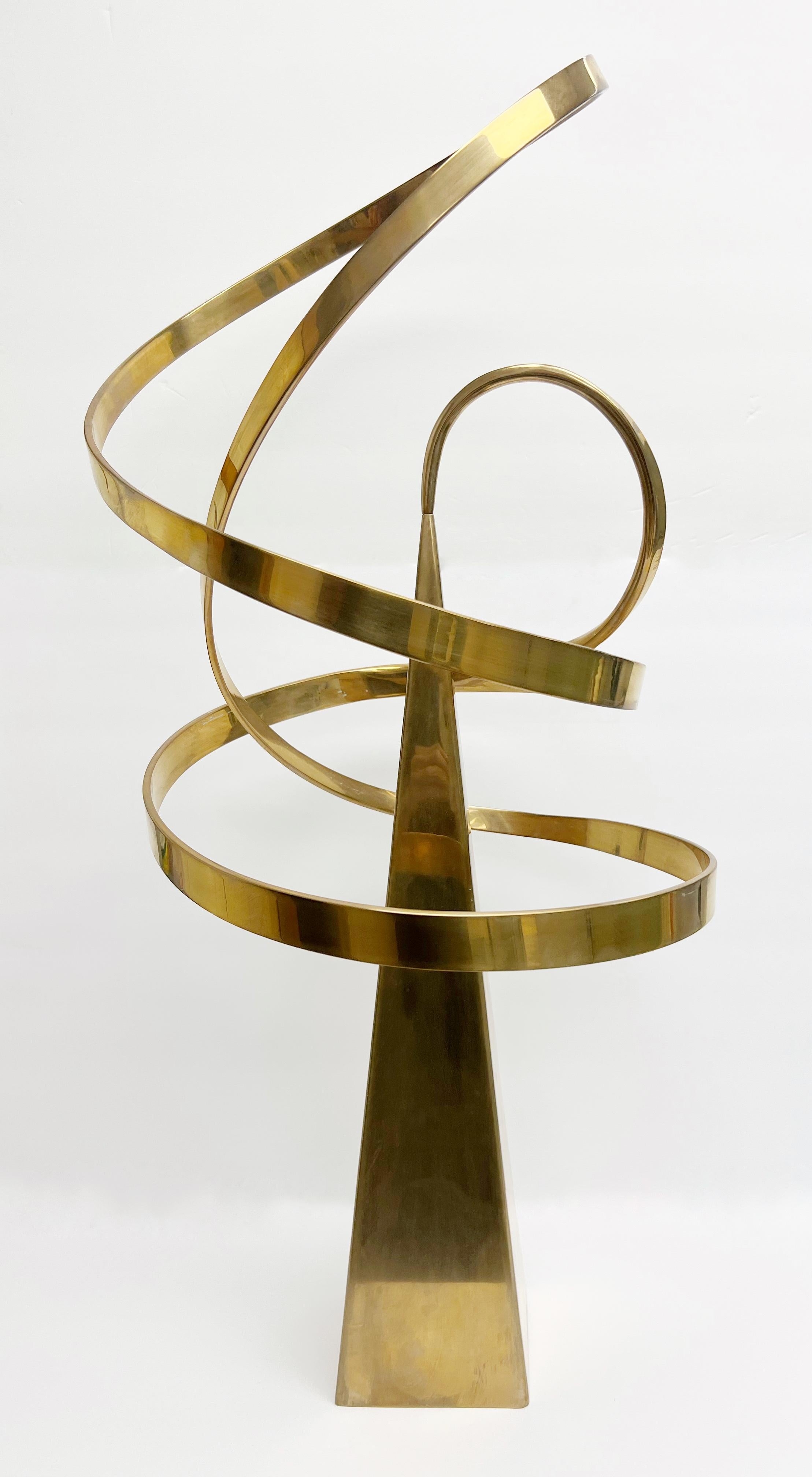 Scultura cinetica astratta in bronzo di Bill Keating In condizioni ottime in vendita a Miami, FL