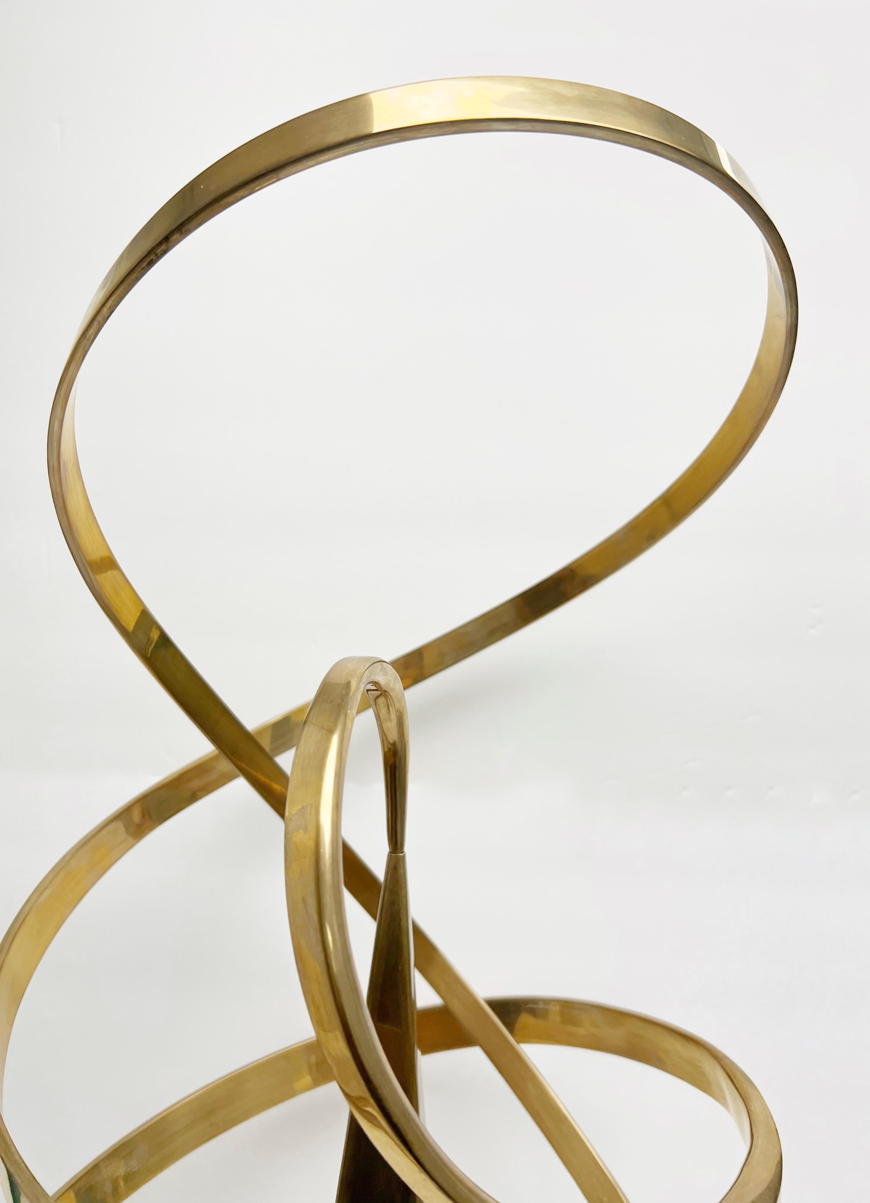 Bronzo Scultura cinetica astratta in bronzo di Bill Keating in vendita