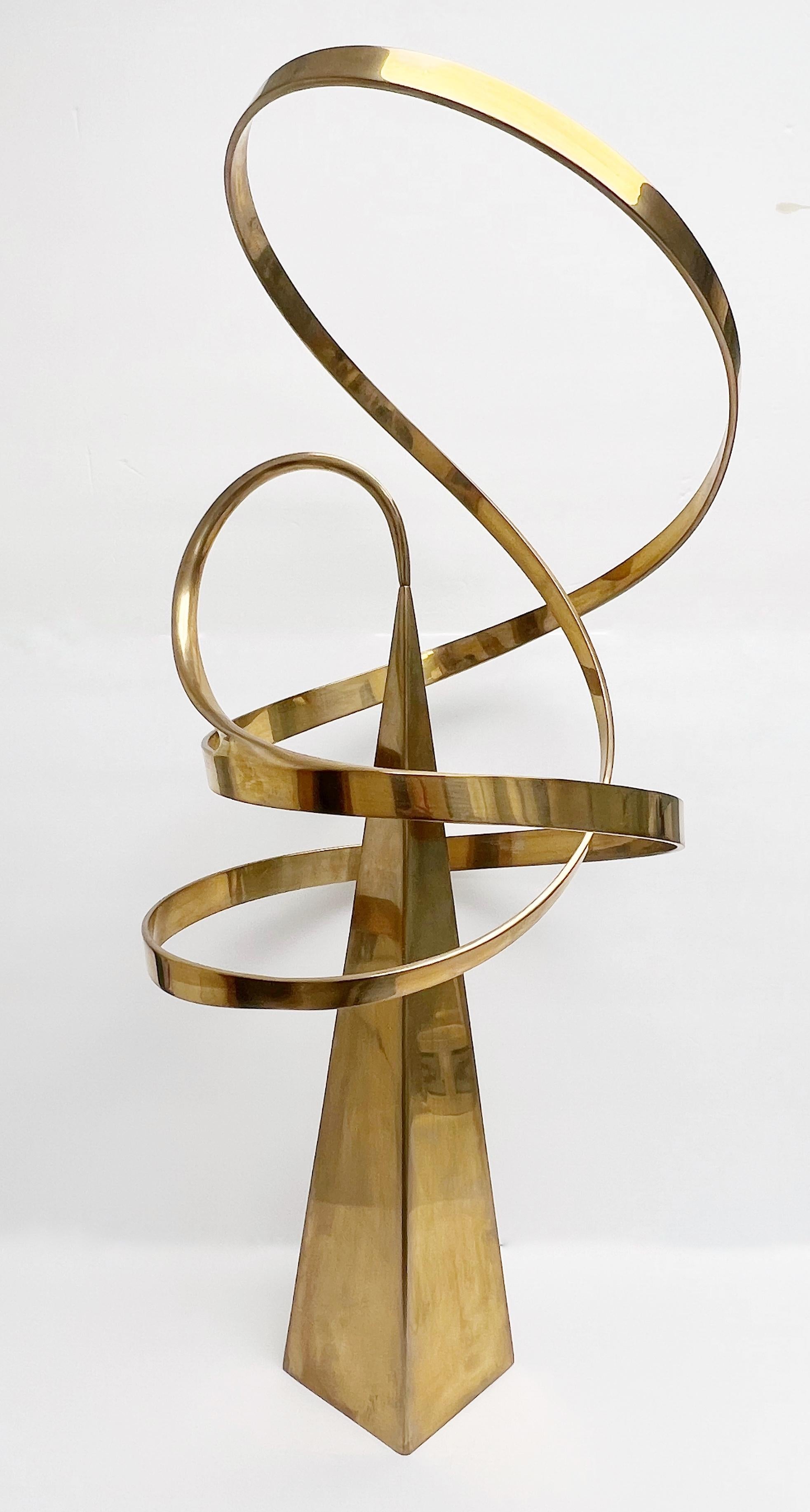 Scultura cinetica astratta in bronzo di Bill Keating in vendita 1