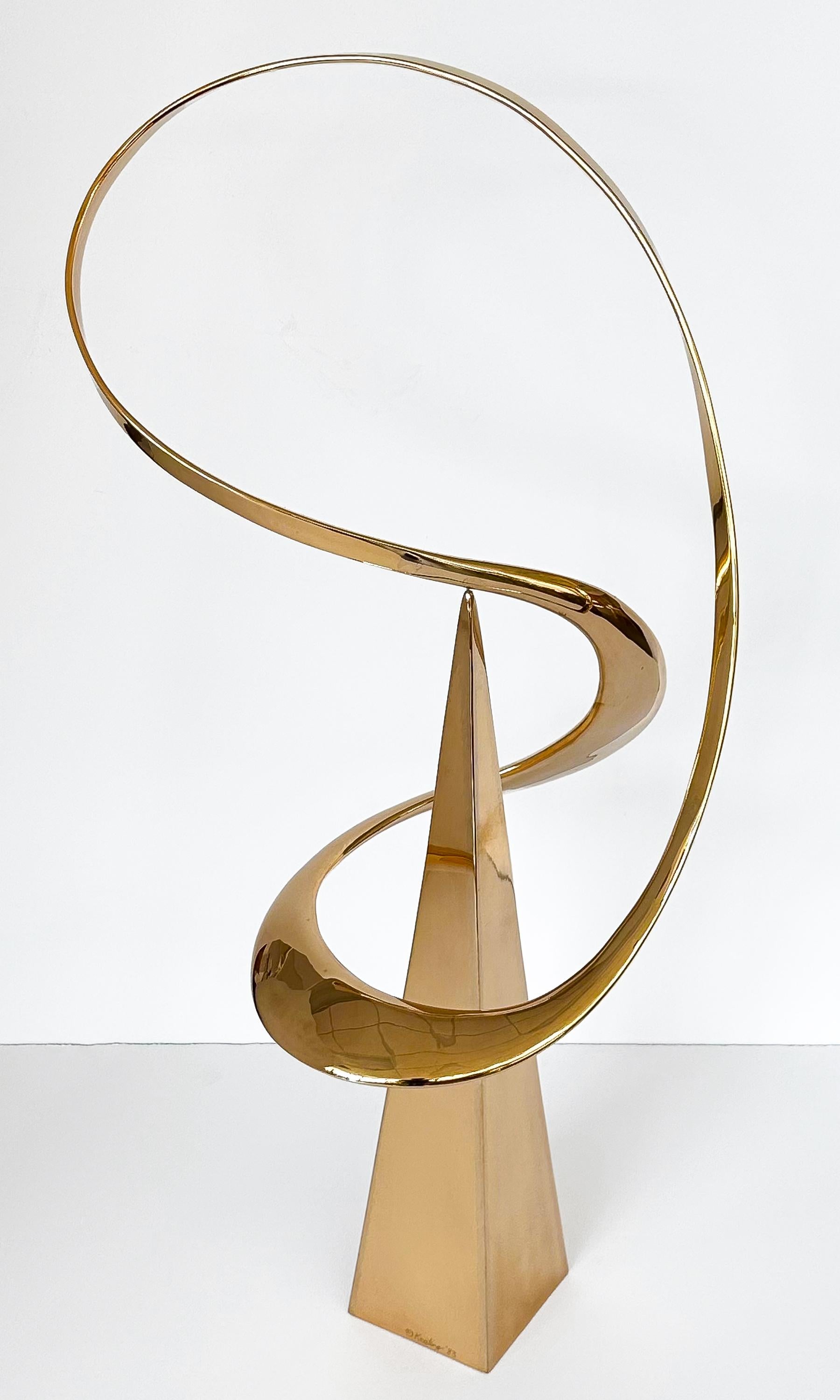 Bill Keating Large Bronze Kinetic Abstract Sculpture 3