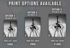 Buddy Hackett Comical Portrait with Clarinet Globe Photos Fine Art Print