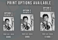 Buddy Hackett Comical Portrait with Trumpet Globe Photos Fine Art Print