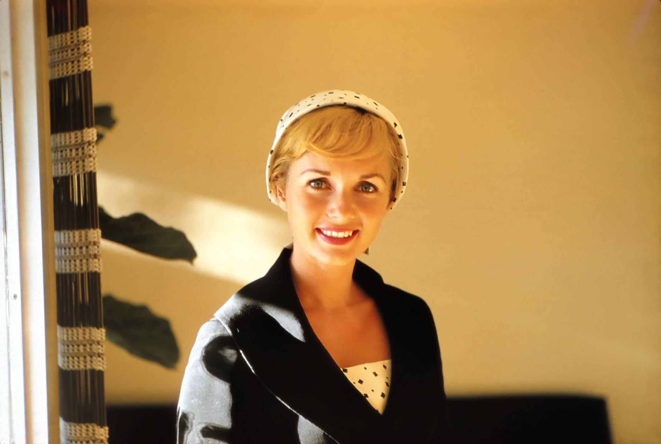 Bill Kobrin Black and White Photograph - Debbie Reynolds, Beautiful Smile Fine Art Print