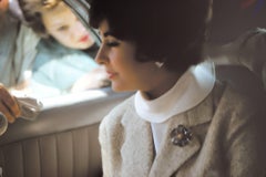 Vintage Elizabeth Taylor Candid in Car Fine Art Print