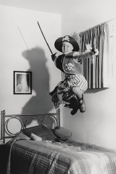 Jay North Jumping in Pirate Costume Globe Photos Fine Art Print