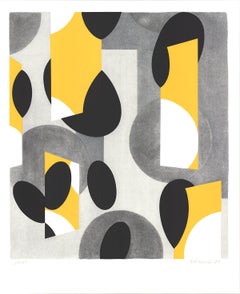 Bill Komoski 'Community Holiday Festival' 1987- Serigrafia- Firmata a mano Vintage
