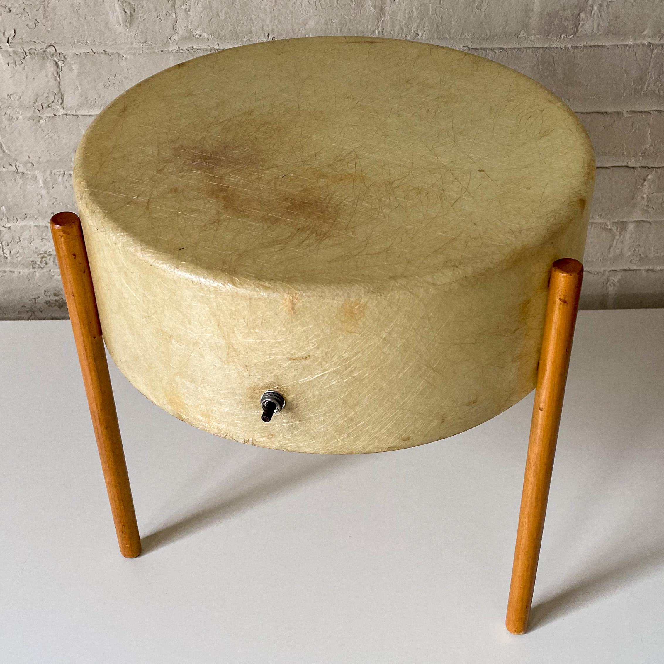 Bill Lam Molded Fiberglass Lite Table In Good Condition For Sale In New York, NY