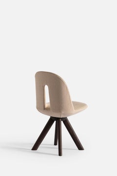 Bill Light Carpanese Home Italia Chair with Wooden Legs