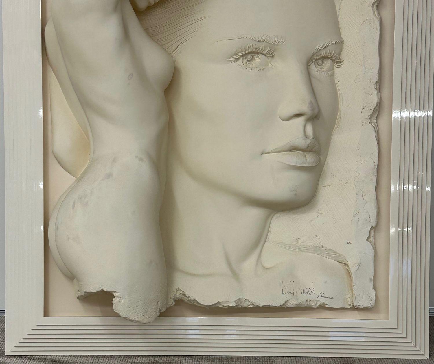 American Bill Mack 3D Figural Relief Wall Sculpture