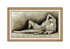 Bill Mack Embossed Large Mixed Media Radiance Signed Nude Female Sculpture Art