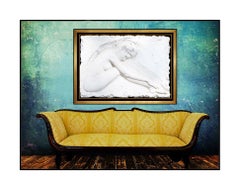 Bill Mack Serenity Bonded Sand Nude Female Alto Relief Sculpture Signed Large