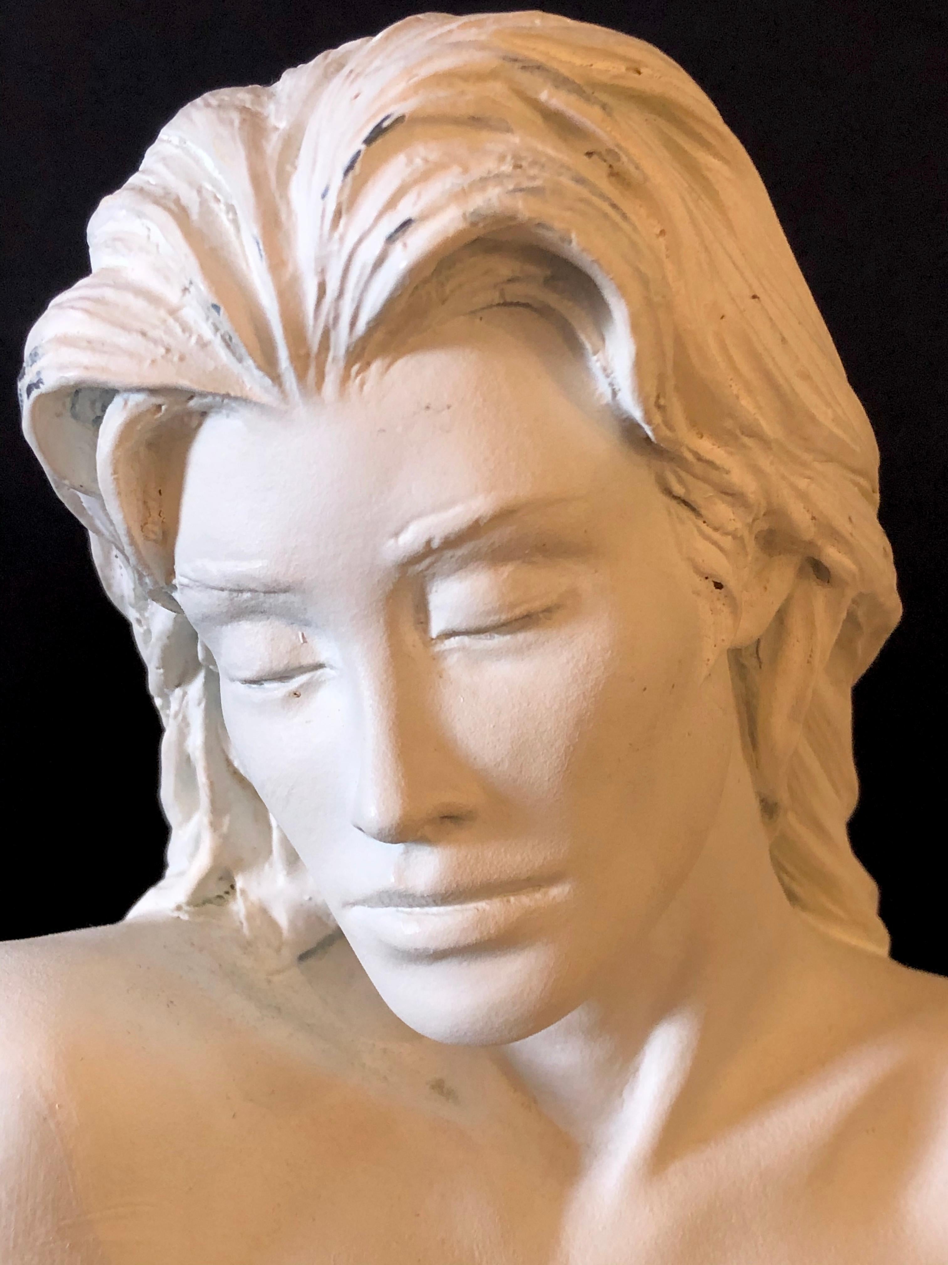Bill Mack Solitude Maquette Bronze Sculpture Signed Original Female Nude Artwork 5