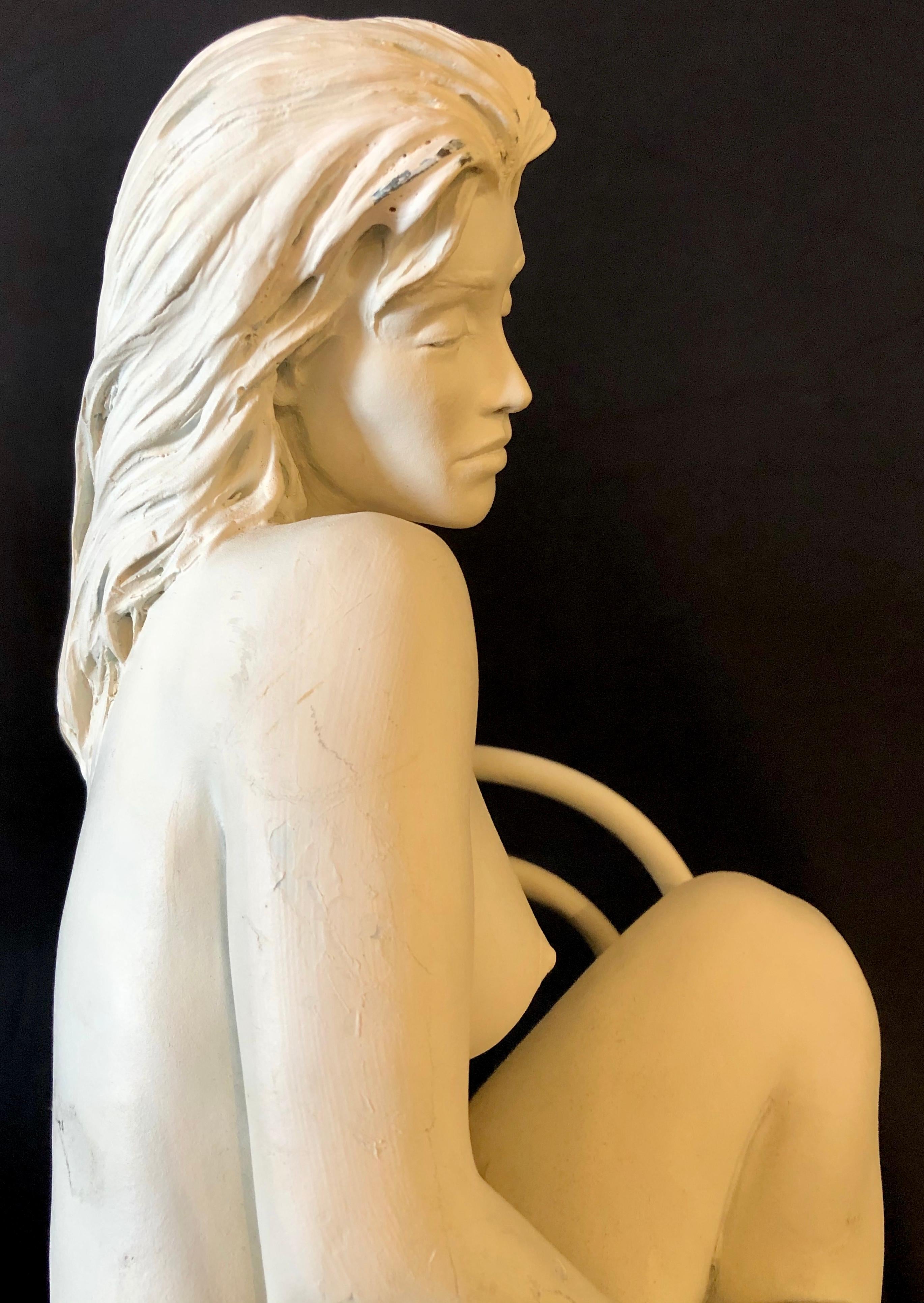 Bill Mack Solitude Maquette Bronze Sculpture Signed Original Female Nude Artwork 6