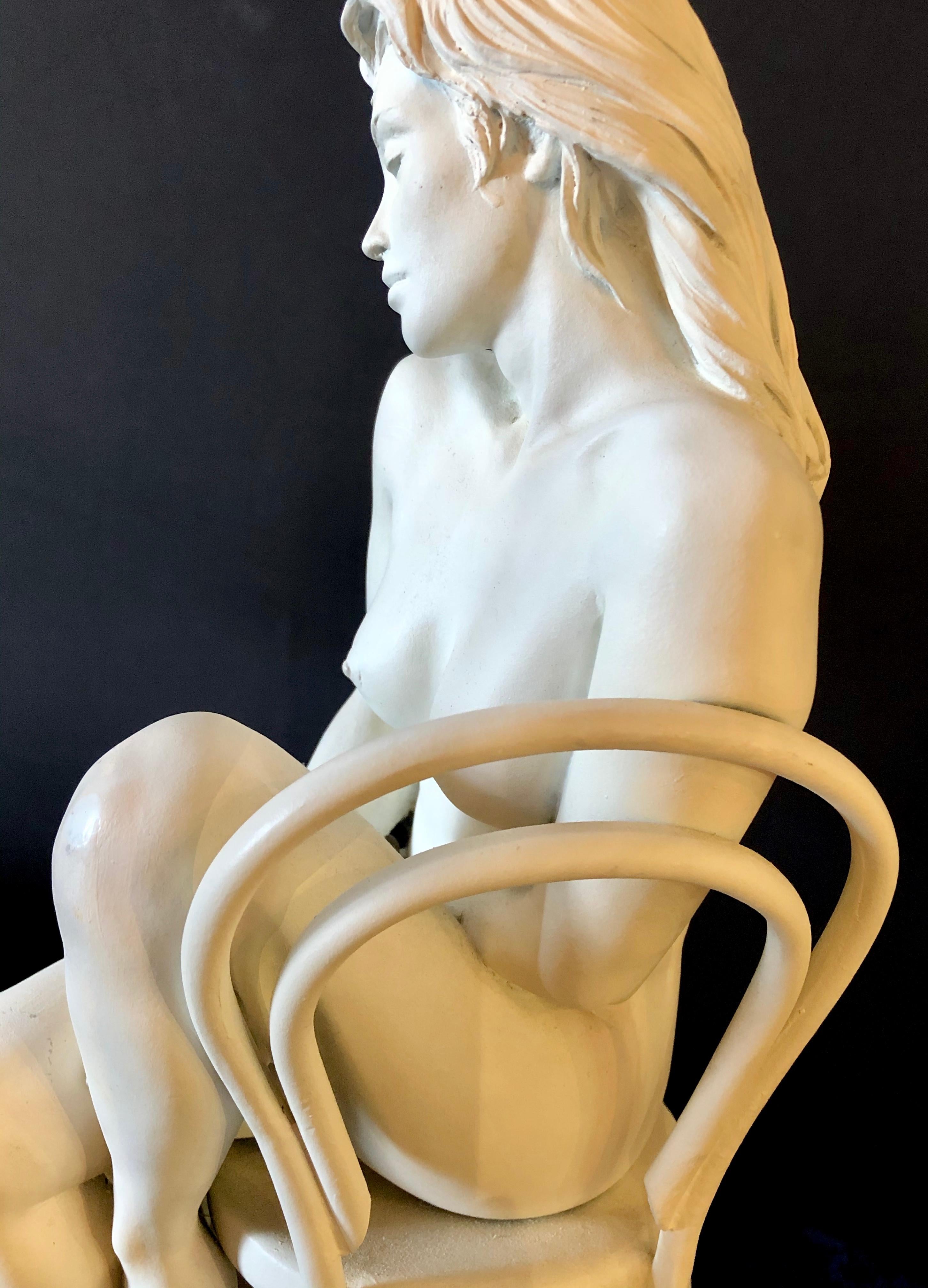 Bill Mack Solitude Maquette Bronze Sculpture Signed Original Female Nude Artwork 7