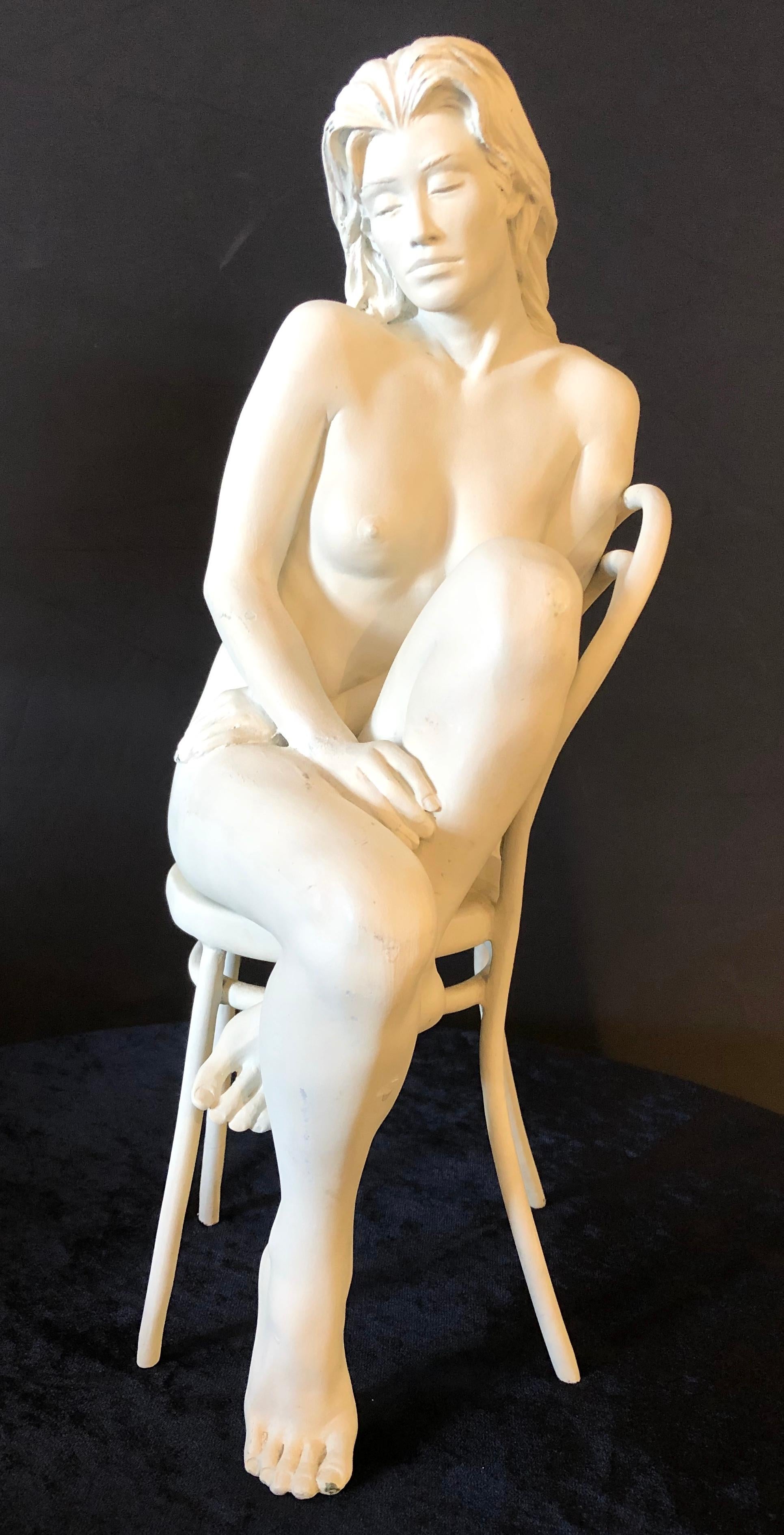 Modern Bill Mack Solitude Maquette Bronze Sculpture Signed Original Female Nude Artwork