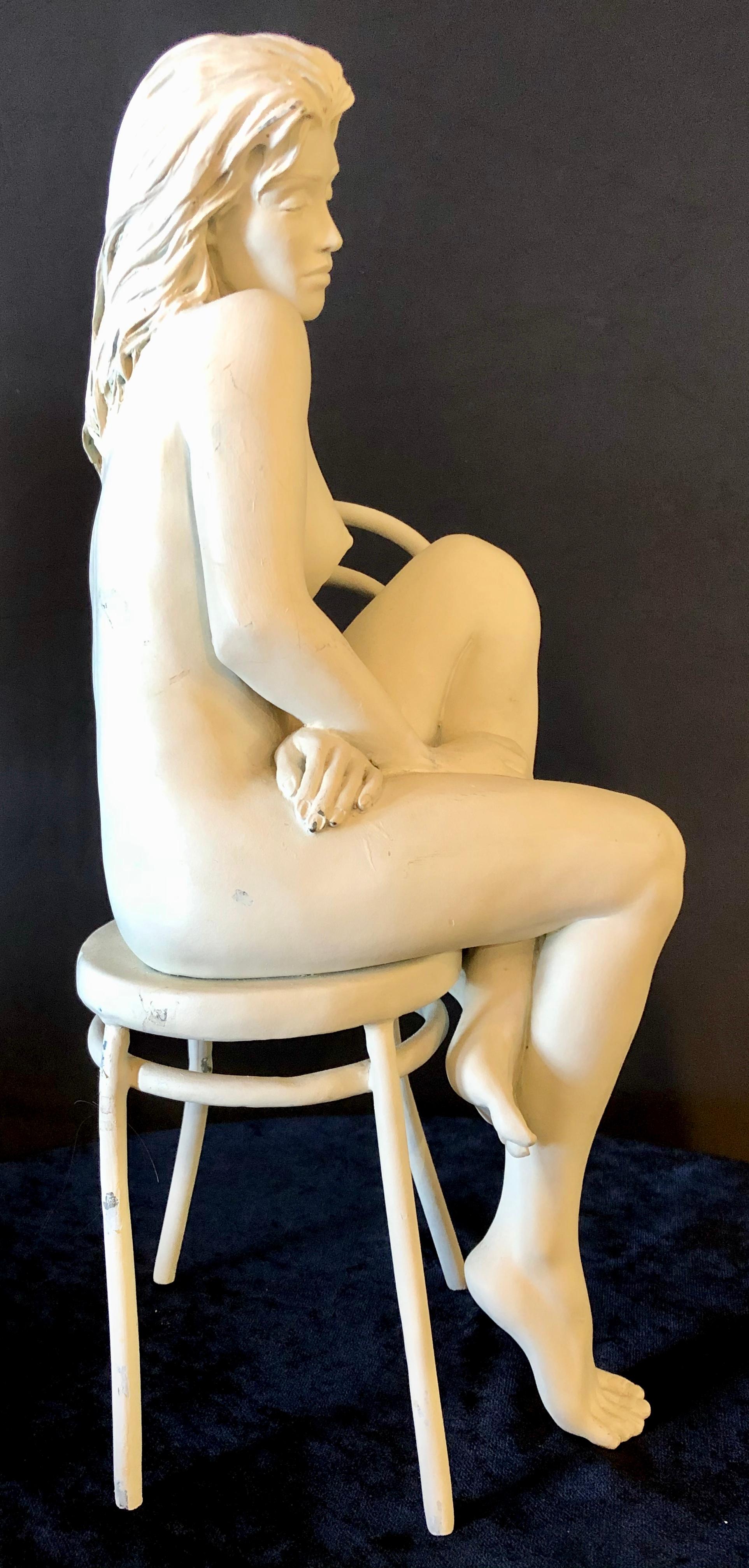 Bill Mack Solitude Maquette Bronze Sculpture Signed Original Female Nude Artwork 1
