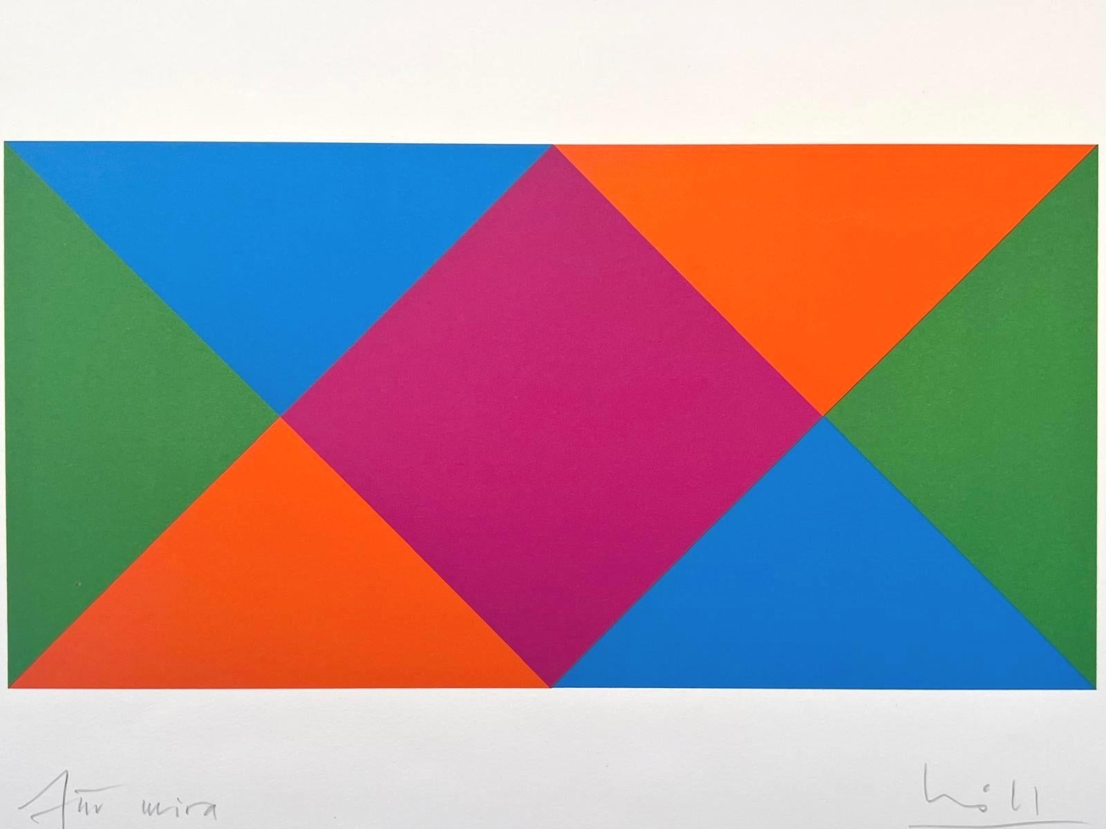 Serigrafía, 1972
Firmado a lápiz por el artista
Dedicado 