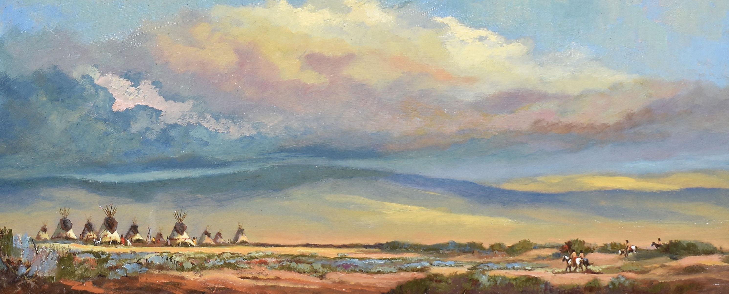 panoramic indian painting
