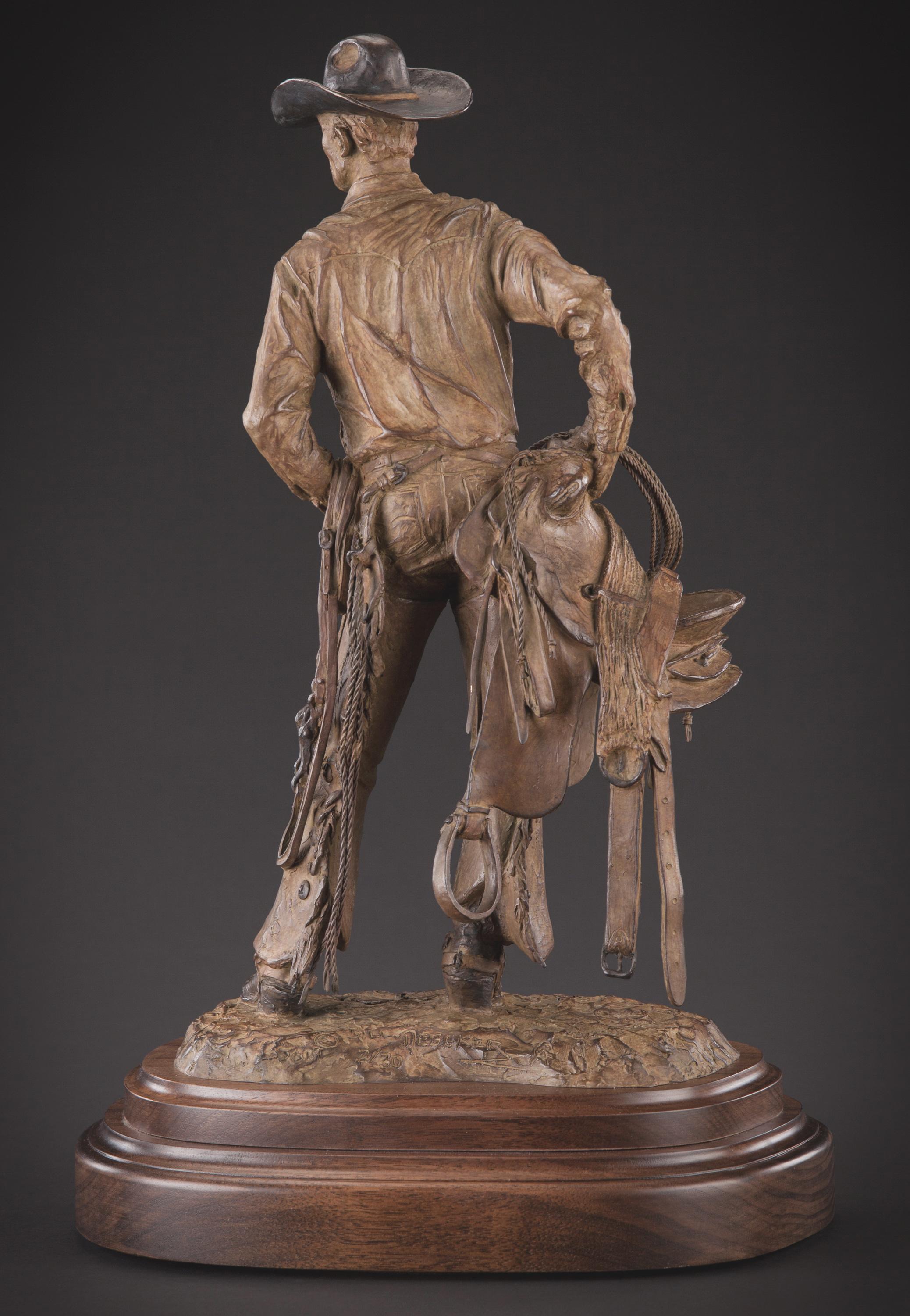 Beats Any Job In Town - Realist Sculpture by Bill Nebeker CA