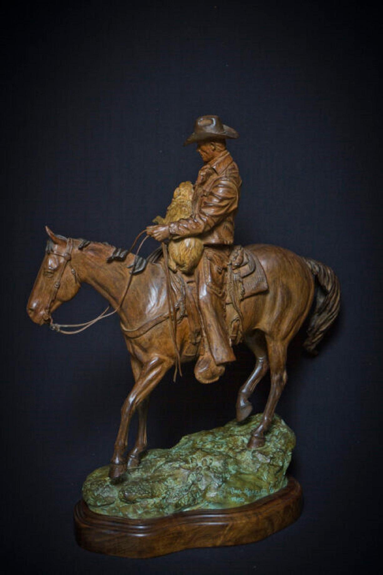 Ogni cane ha il suo giorno - Sculpture Realismo di Bill Nebeker CA