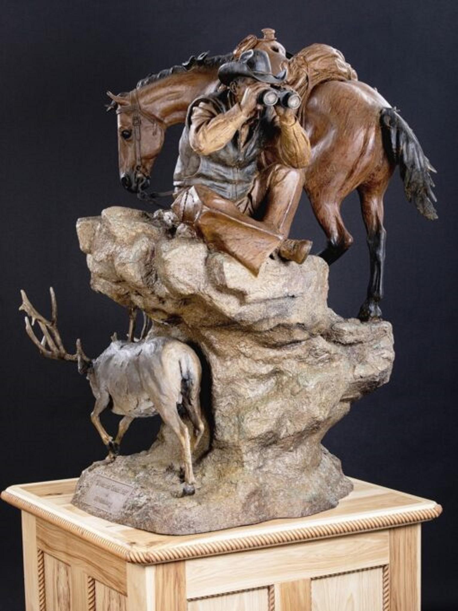 If Horses Could Talk 4ft. - Realist Sculpture by Bill Nebeker CA