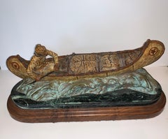 Edition 26/30 American Indian Rowing Canoe "Bound for Hudsons' Bay"