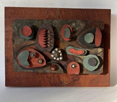 Bill ODonnell Shifflers Woods Abstract Modern Metal Assemblage Wall Sculpture