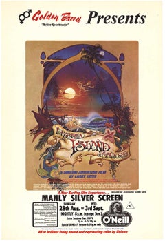 Forgotten Island of Santosha original vintage surfing movie poster