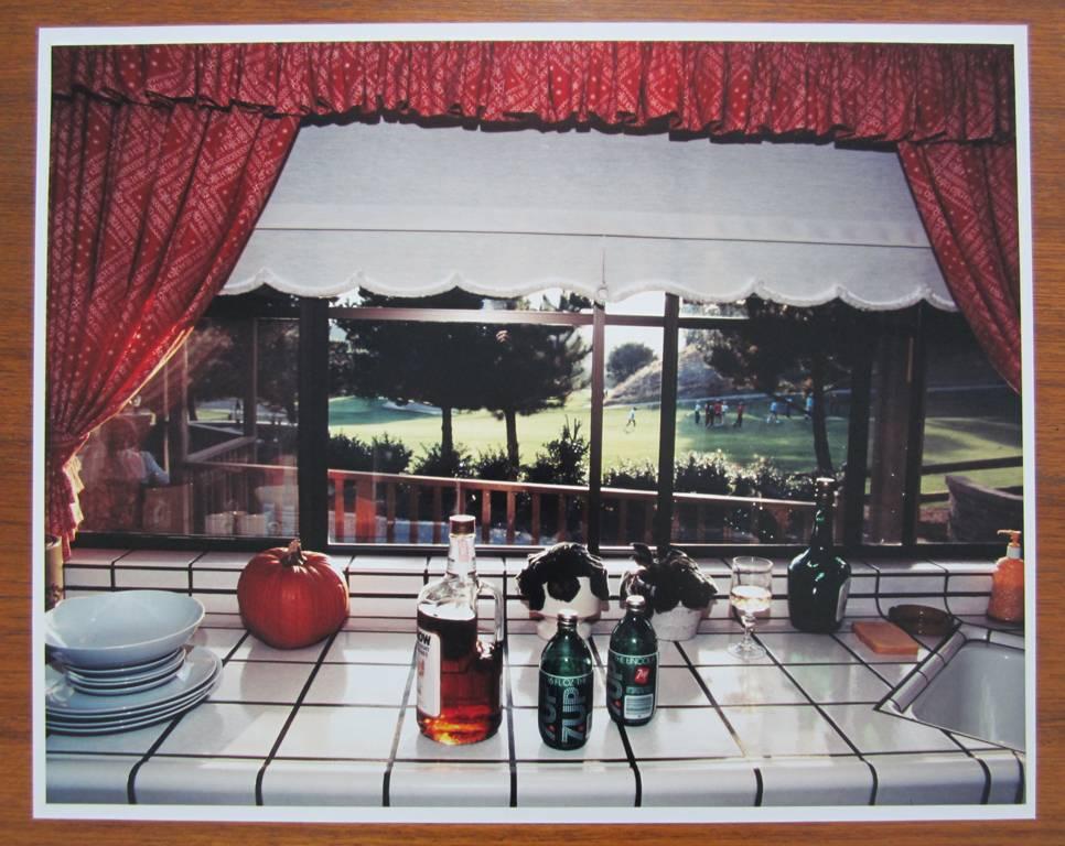 Bourbon and Seven is my favorite drink, from Suburbia - Post-Modern Photograph by Bill Owens