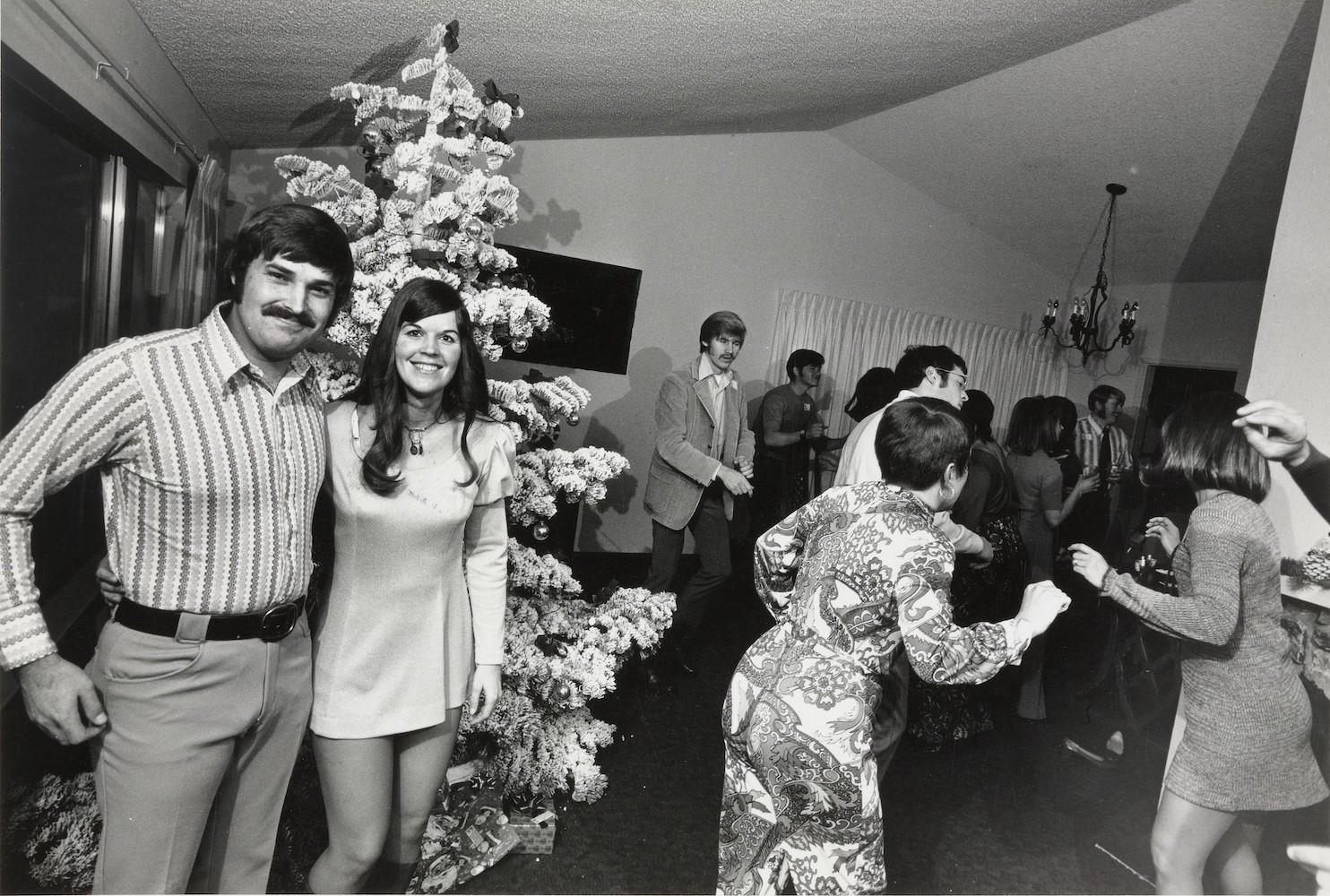 Bill Owens Black and White Photograph - We really enjoy getting together, from Suburbia