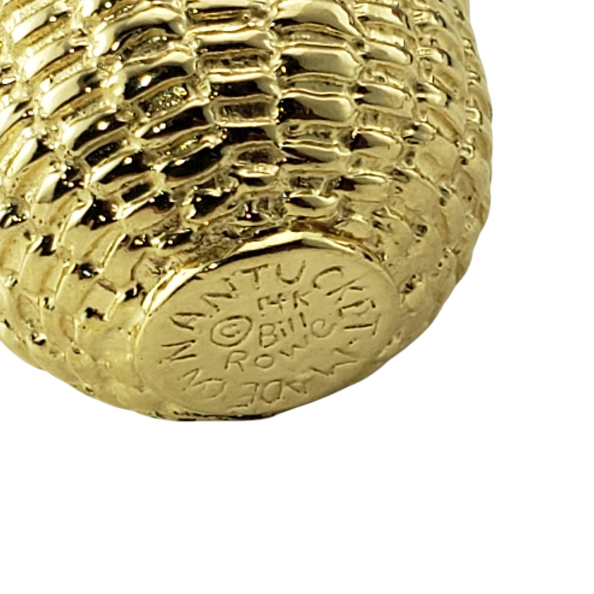 Women's Bill Rowe 14K Yellow Gold Nantucket Basket Charm #20954 For Sale
