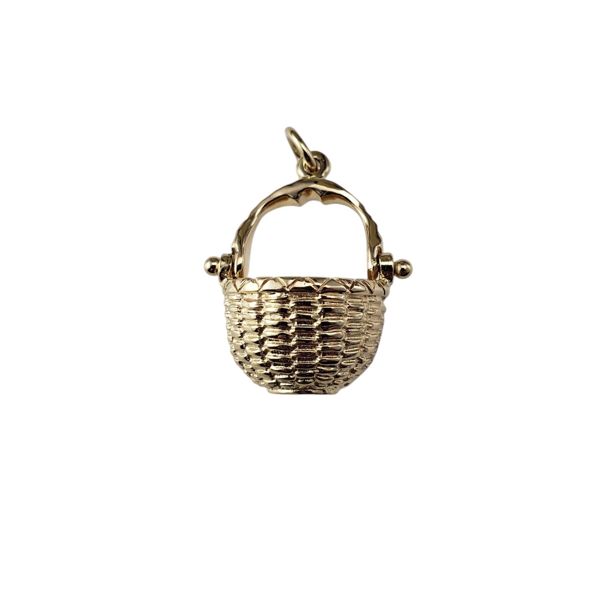 Bill Rowe 14K Yellow Gold Nantucket Basket Charm #20954