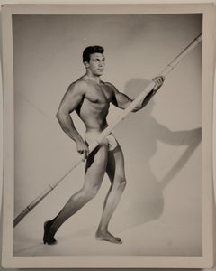 BILL SEAY Vintage 1950s Physique Beefcake Photo Set (10) of Model BERNIE ERNST