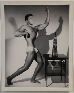 BILL SEAY Vintage 1950s Physique Beefcake Photo Set (10) of Model BERNIE ERNST