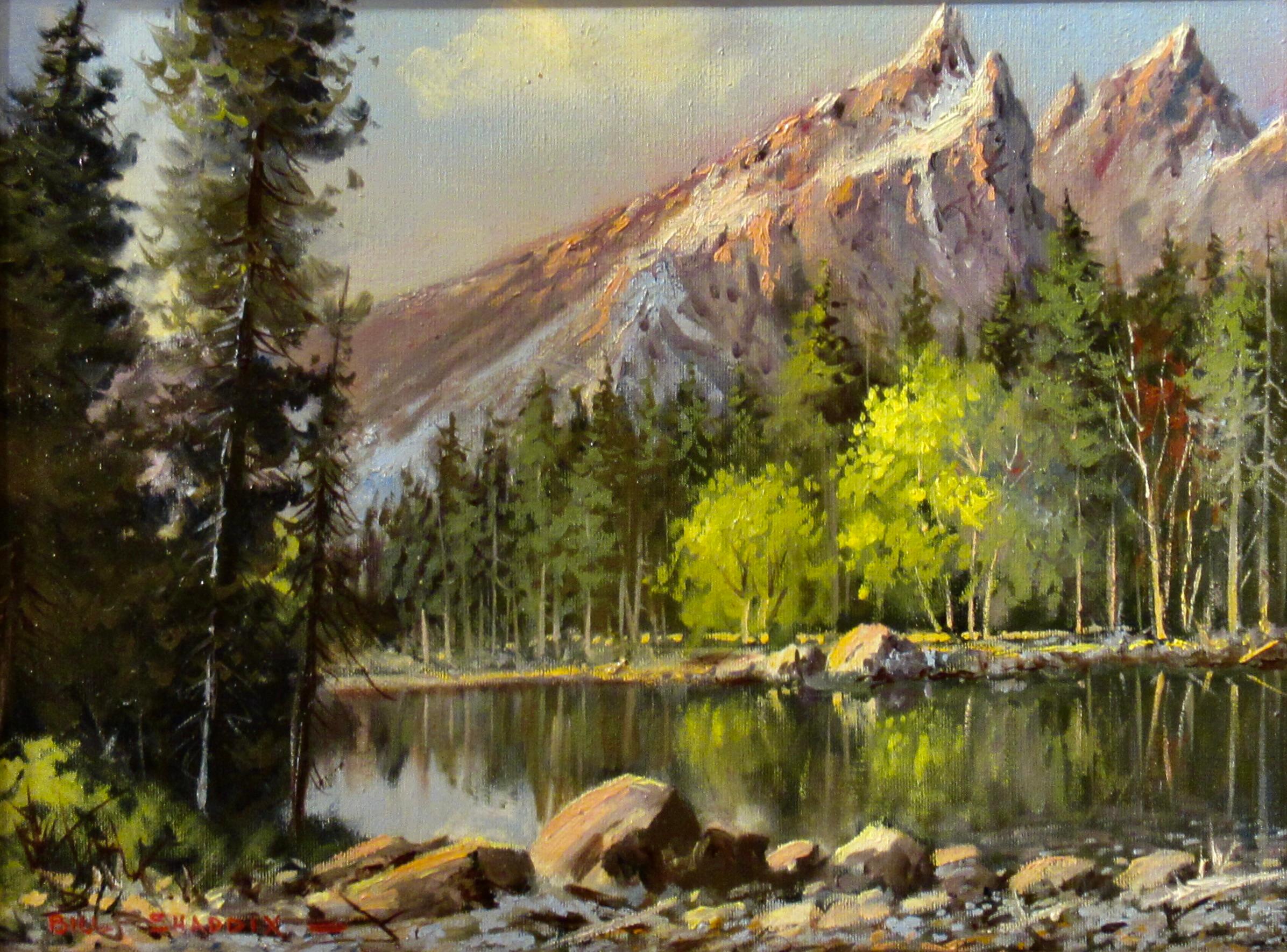 Kalifornien Landschaft #I – Painting von Bill Shaddix