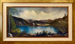"Summer Stillness, Lake Tahoe" Large oil painting on canvas