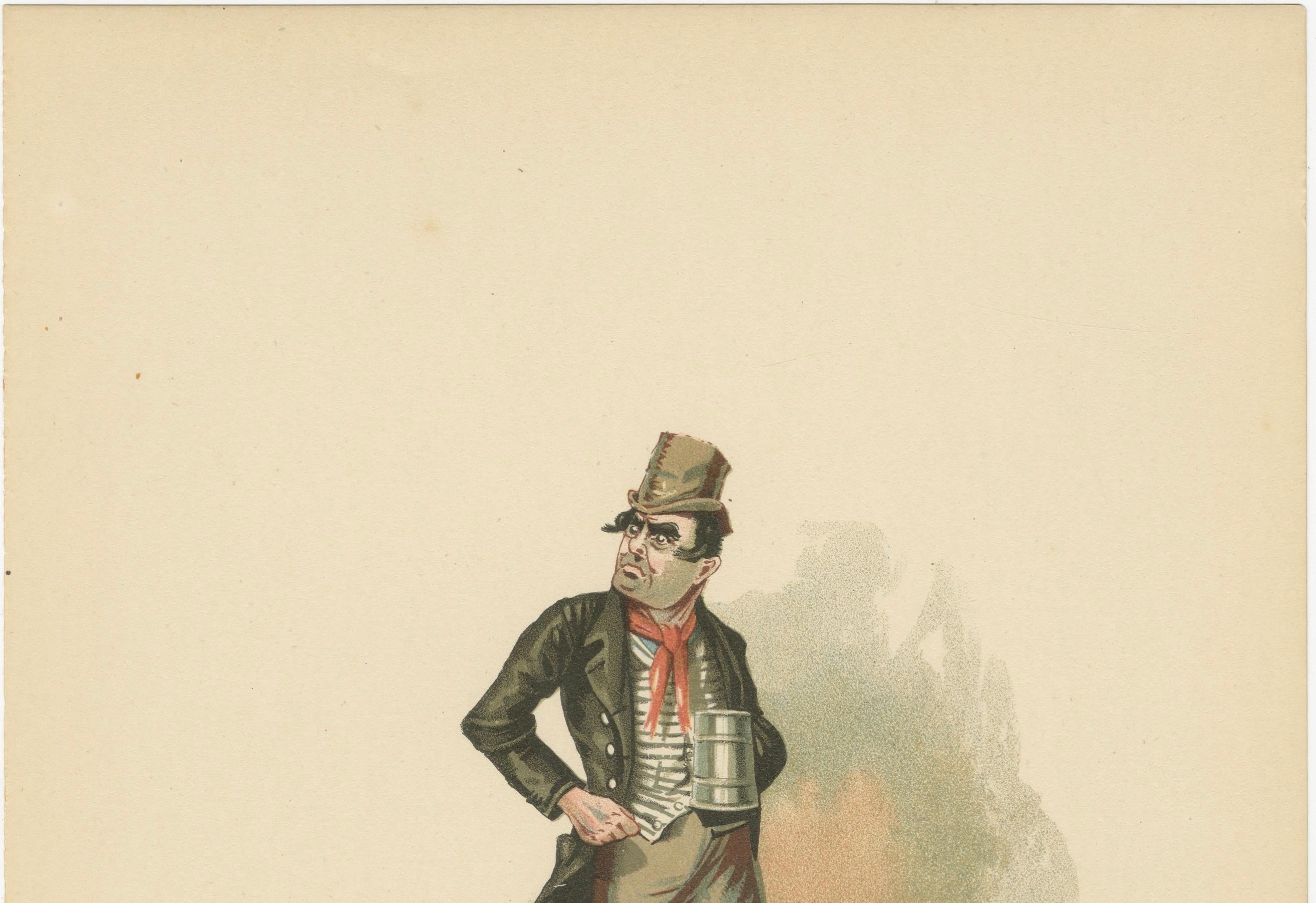 Bill Sikes aus Oliver Twist - Viktorianischer Charakterdruck von 