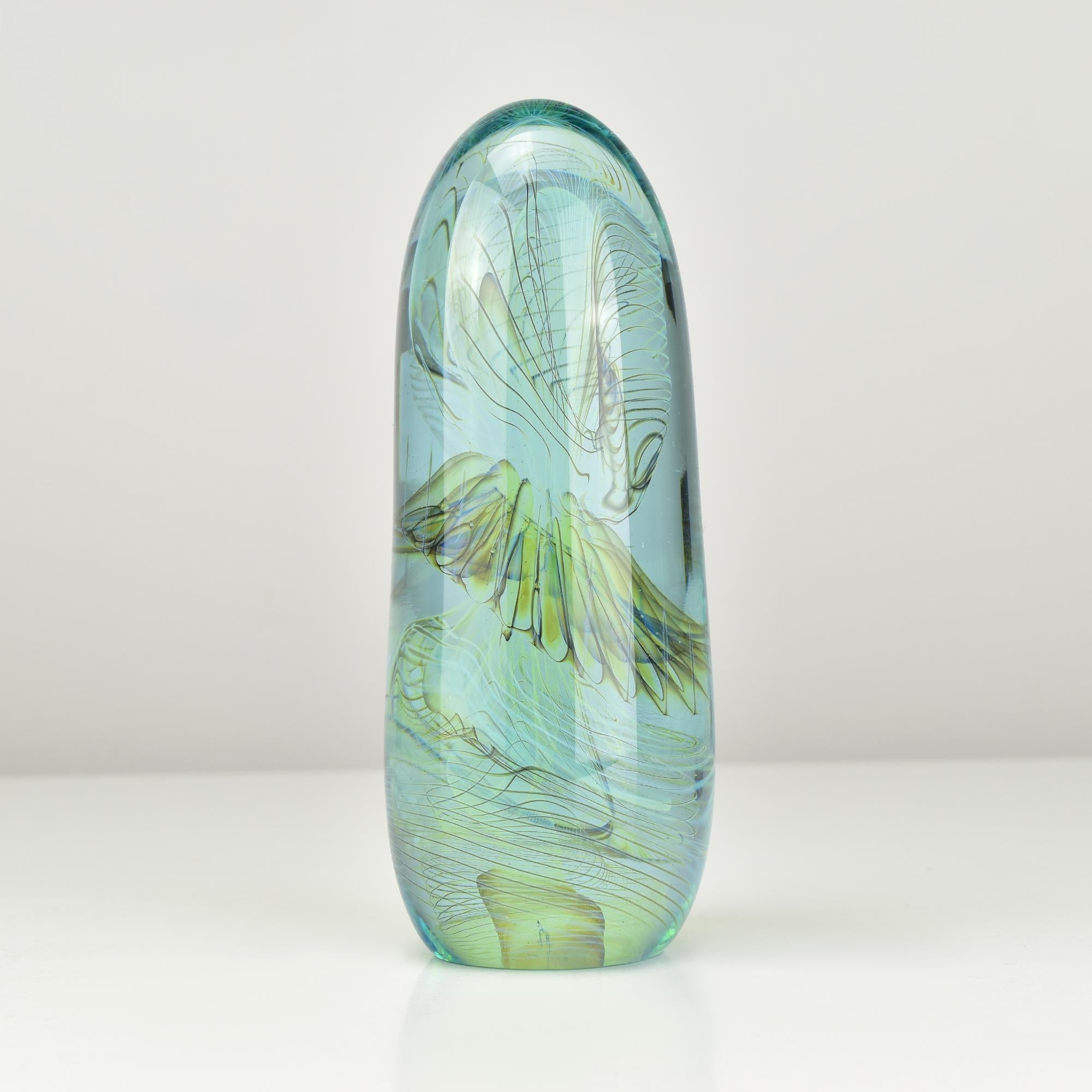Bill Slade Studio Glass Briefbeschwerer, Bullet Series, signiertes Kunstglas-Objekt im Zustand „Gut“ im Angebot in Bad Säckingen, DE