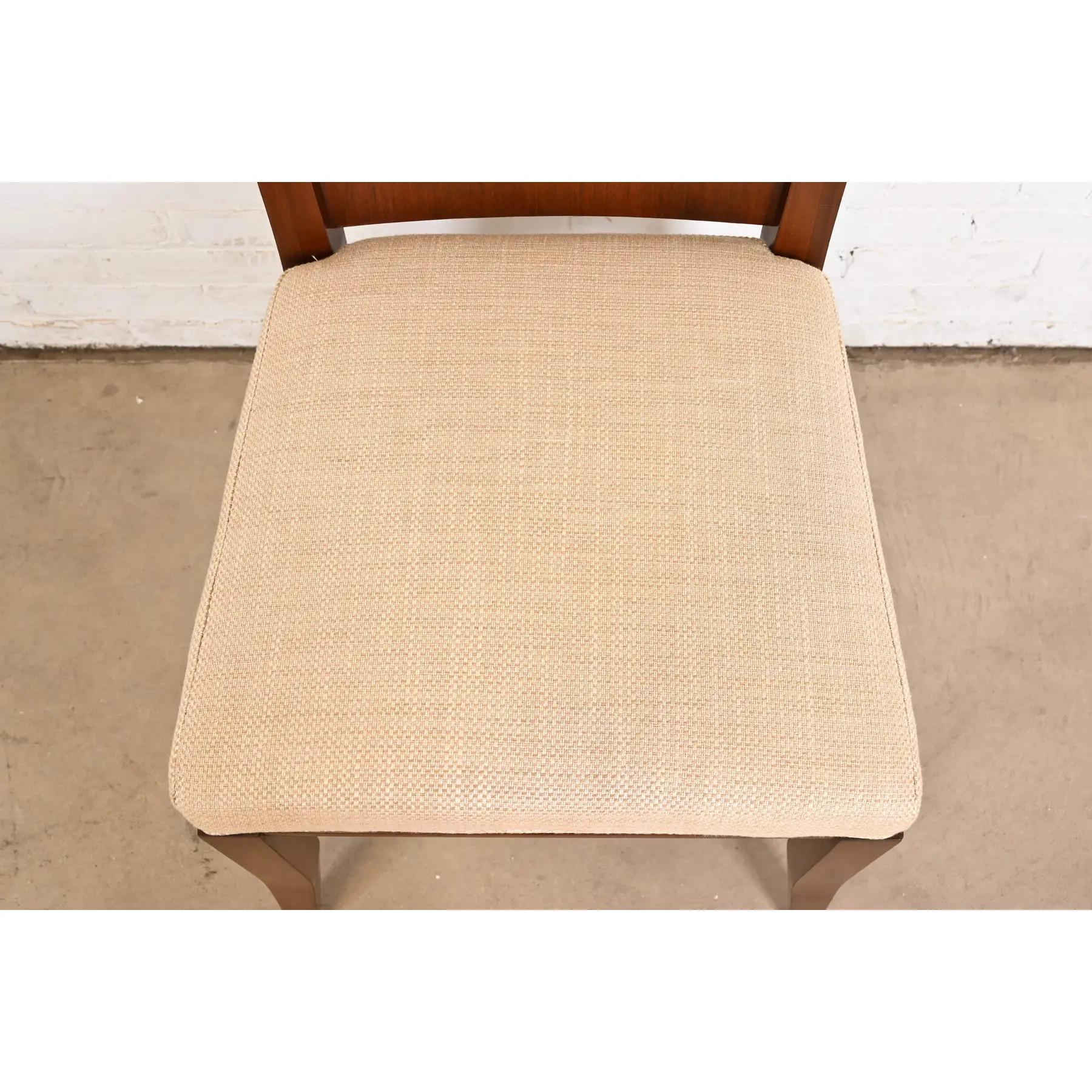 Bill Sofield for Baker Furniture Modern Walnut Dining Chairs, Set of Four 1