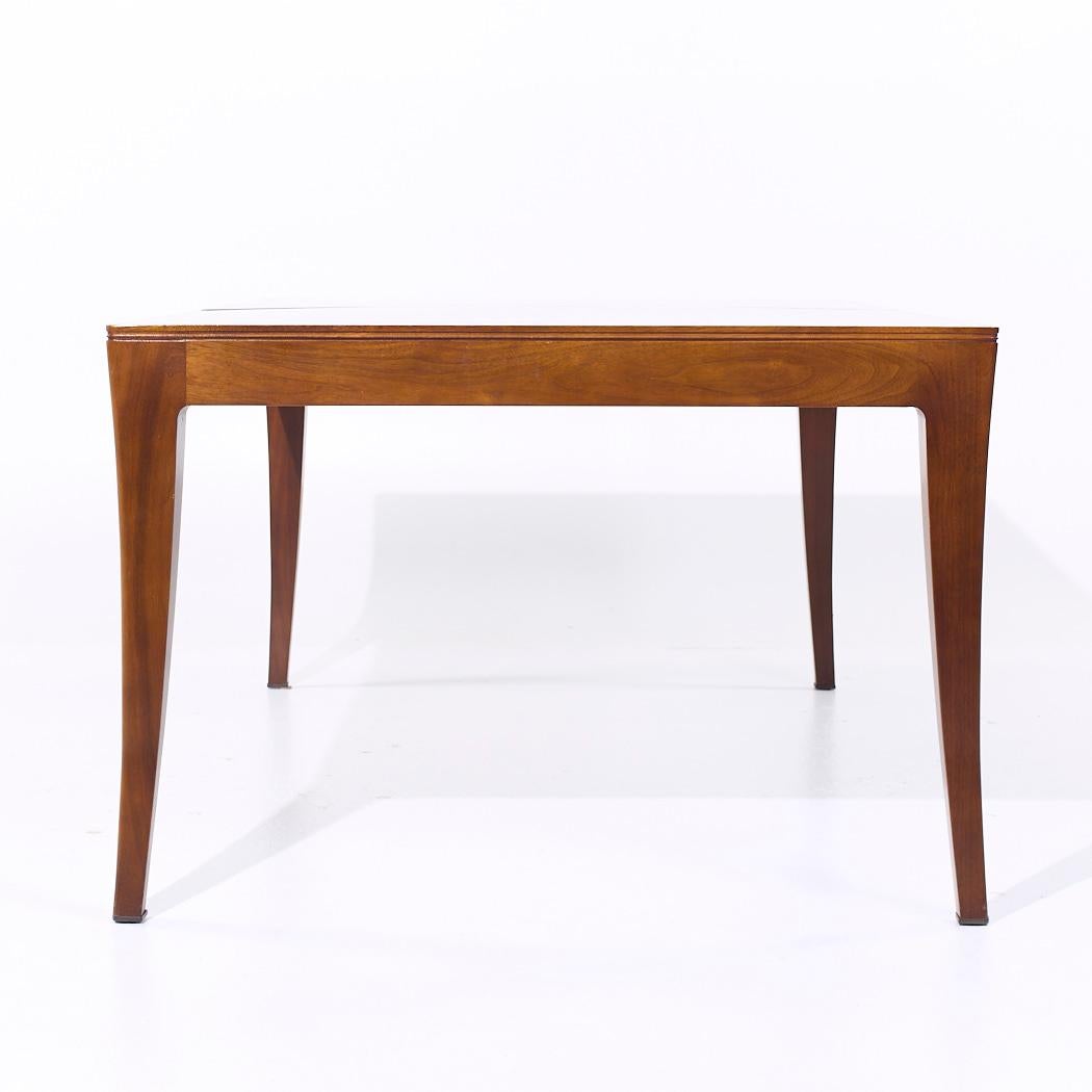 Bill Sofield for Baker Furniture Modern Walnut Expanding Dining Table For Sale 3