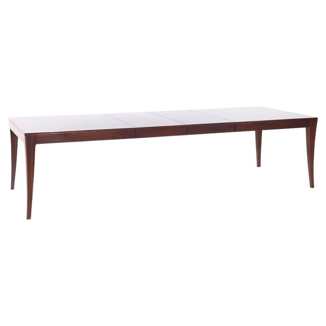 Bill Sofield para Baker Furniture Mesa de comedor extensible moderna de nogal